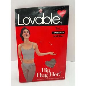 Loveable Hip Hugger Natural Silky Sheer Legwear Size Tall
